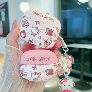 日韩卡通少女粉色KT猫适用redmi红米buds6pro保护壳蓝牙耳机套盒buds4pro活力版小米bus5壳bud4硅胶软壳