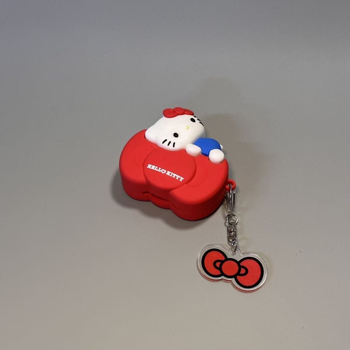 HelloKitty卡通可爱耳机保护套airpords硅胶挂件毛绒耳机套装饰