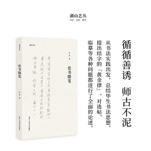 重要参考书正版 湖山艺丛：论书随笔 笔顺结构等问题进行重点讲解书法学习爱好者入门提高 从书写实际出发对书法 图书籍 启功著