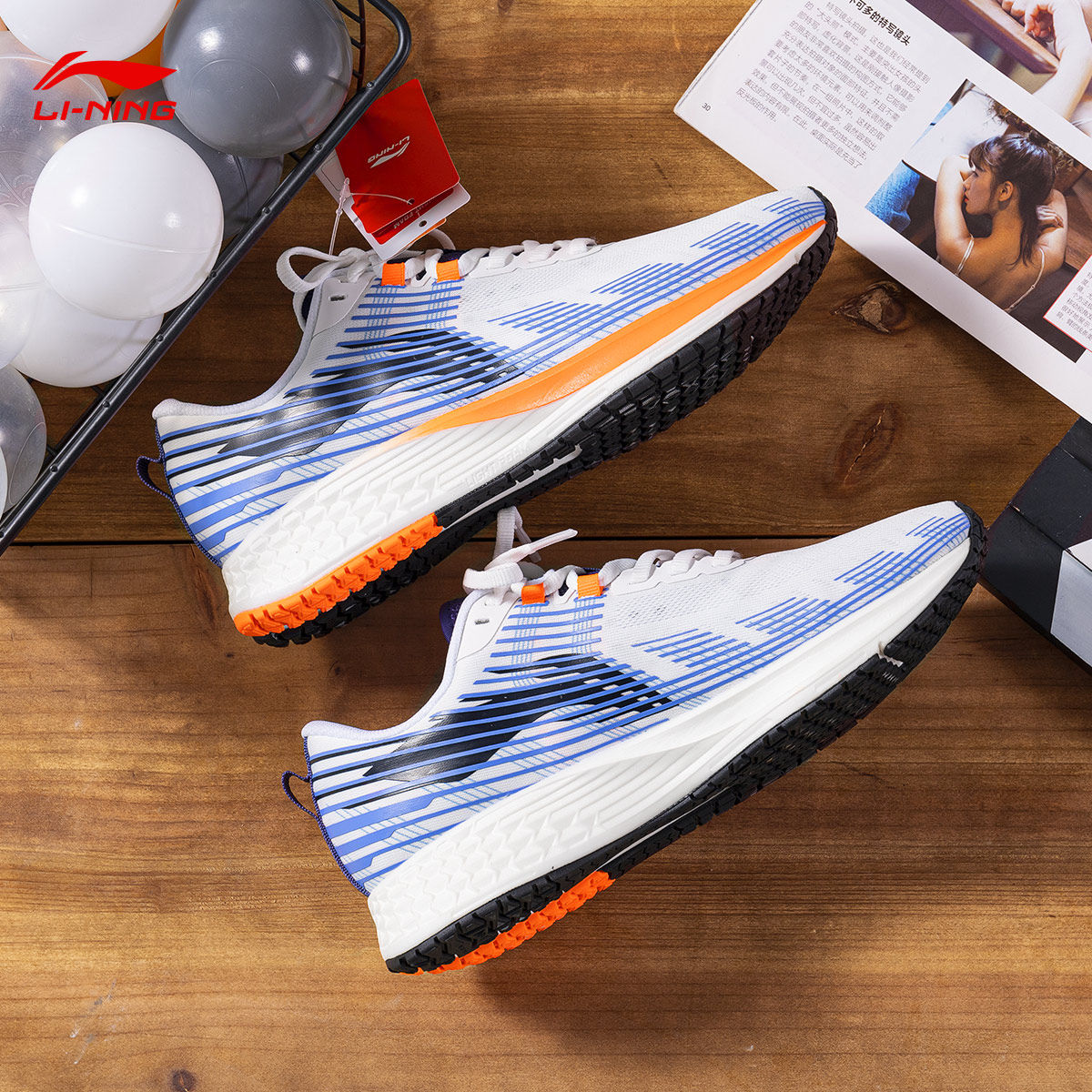 李宁跑步鞋男鞋2021赤兔4代中考体测减震竞速跑鞋网面透气运动鞋