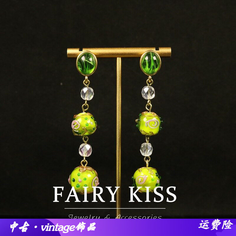 小清新中古饰品印花琉璃镶钻燕子