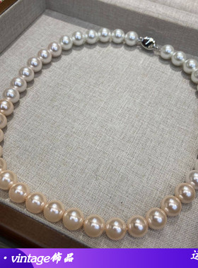 10MM施家珍珠澳白渐变色混色无瑕