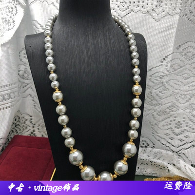 复古做旧金铜配件珍珠项链串珠简