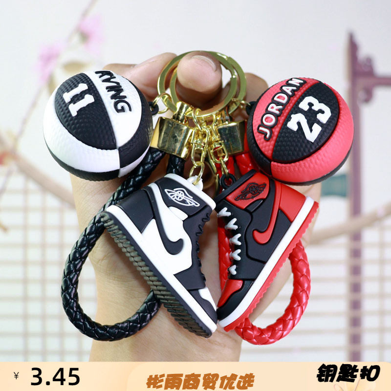 创意新款足球鞋钥匙扣软胶足球运动会纪念品钥匙扣挂件小礼品