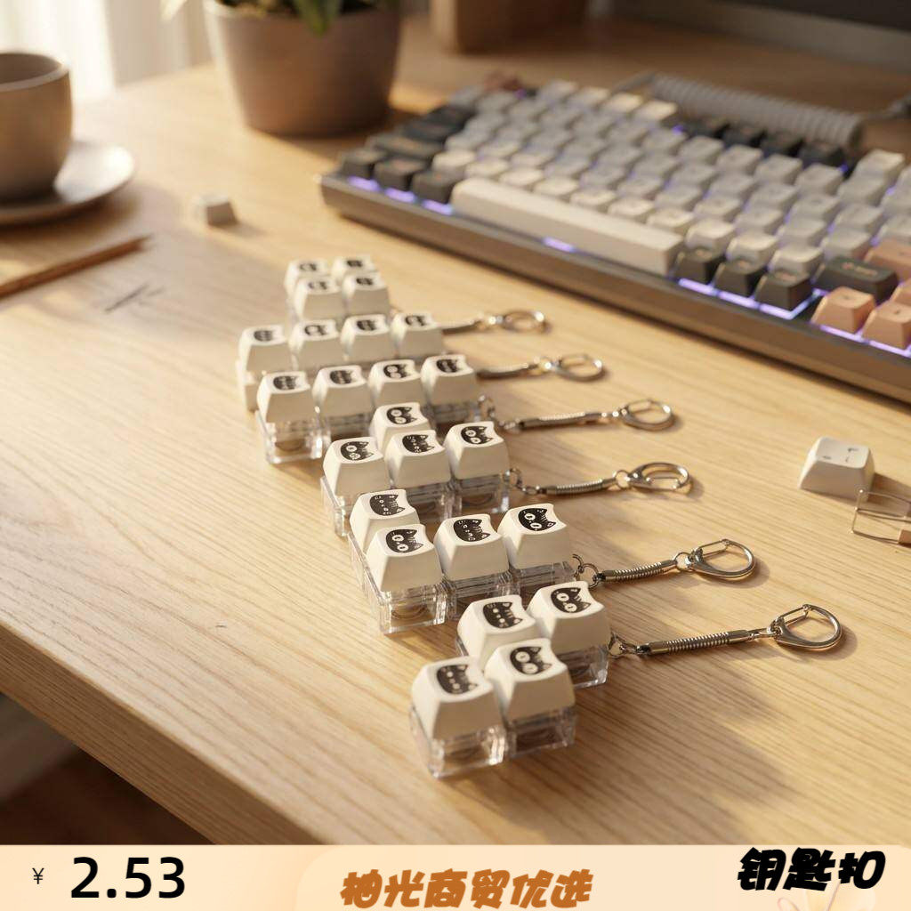 跨境黑按键解压玩具机械键盘123