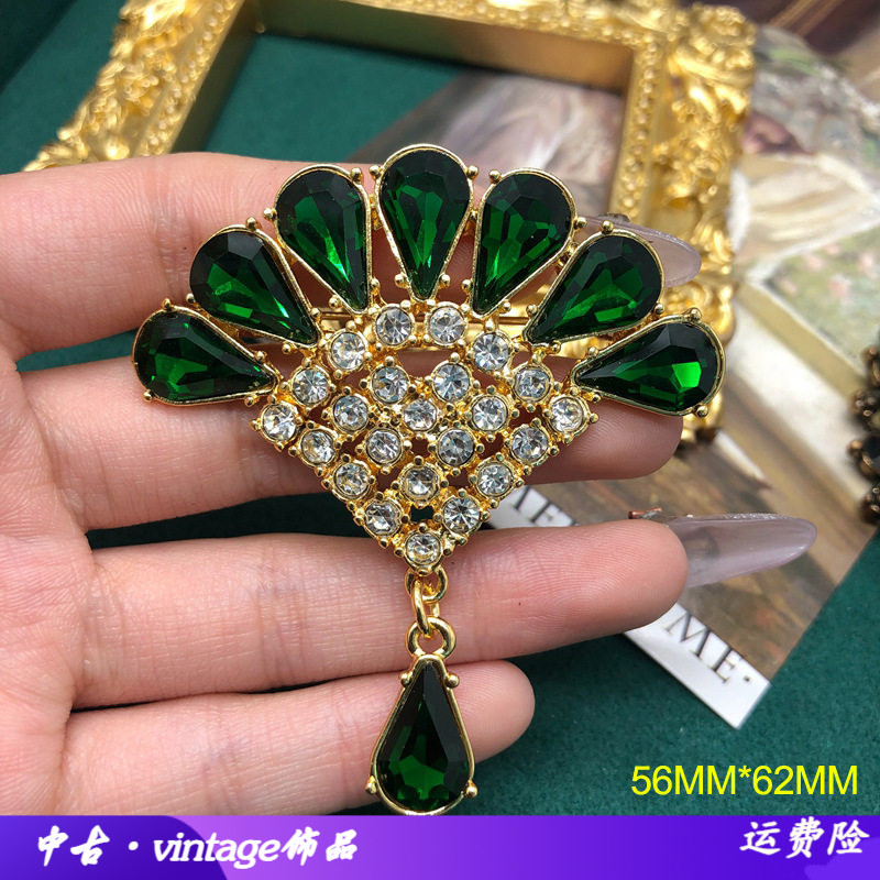 复古饰品气质胸针扇形设计小众轻