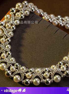 娜塔莎珍珠母贝中古饰品高货项链
