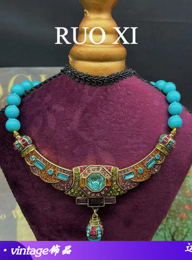 合金圆珠链青岛饰品vinta项链