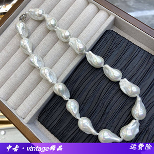 轻奢不规则巴洛克大颗珍珠项链女2025新款毛衣链锁骨链直播货源