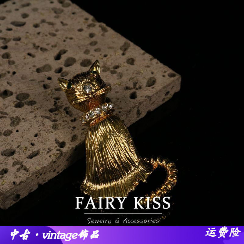 简约小巧个性设计小猫胸针百搭气