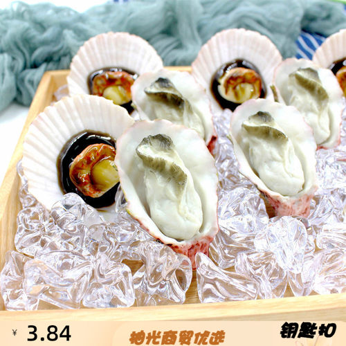 仿真食物烧烤生蚝扇贝模型装饰拍