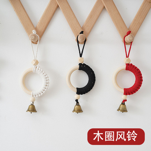 儿童房木圈风铃挂件新款