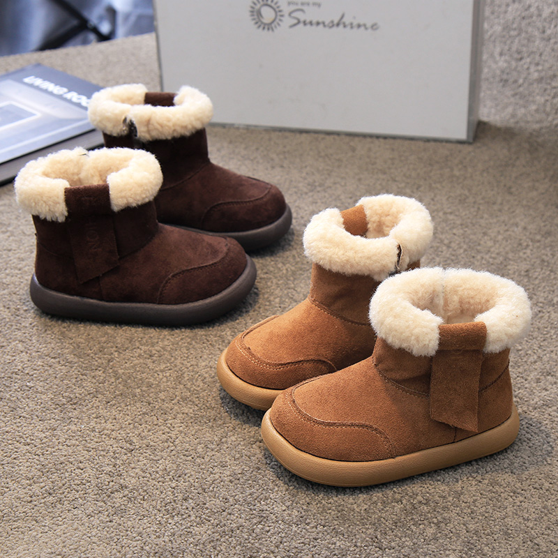 儿童棉靴勃肯靴加棉加厚2025冬款