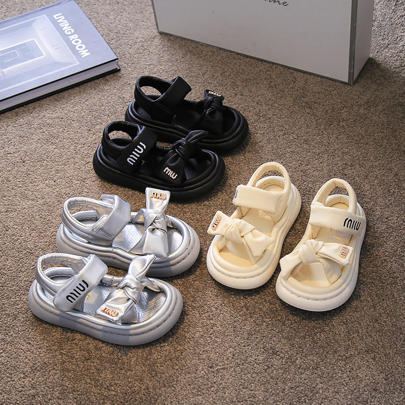 女童凉鞋公主运动风蝴蝶结软底2025夏季新款儿童鞋小女孩沙滩鞋潮,童鞋/婴儿鞋/亲子鞋,凉鞋,淘宝优惠券,粉丝福利购,淘宝优惠卷
