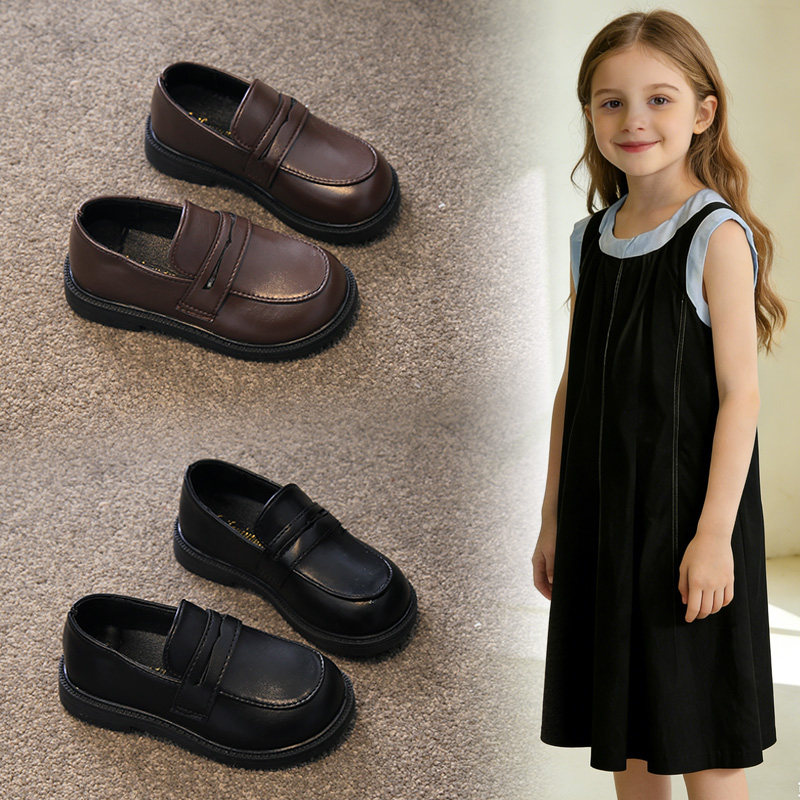 2026春秋季新款儿童小皮鞋女童英伦风公主鞋乐福鞋男童鞋子黑色鞋,童鞋/婴儿鞋/亲子鞋,皮鞋,淘宝优惠券,粉丝福利购,淘宝优惠卷