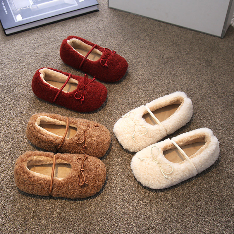 女童毛毛鞋红色2024冬季款儿童棉鞋小童宝宝加绒保暖豆豆鞋公主鞋,童鞋/婴儿鞋/亲子鞋,棉鞋,淘宝优惠券,粉丝福利购,淘宝优惠卷