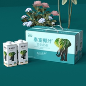 泰室鲜榨吉象礼盒椰奶整箱饮料6瓶450ml网红大瓶椰子水泰式 椰汁