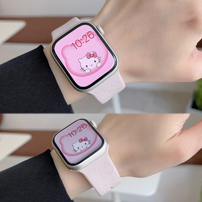君米苹果手表可爱图案硅胶表带
