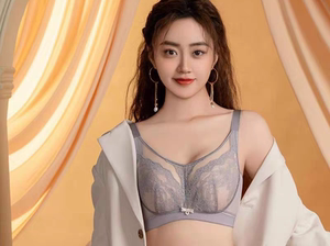 芬铂2024新兔耳朵超薄水晶全罩杯大胸显小隐形调整内衣文胸3122S