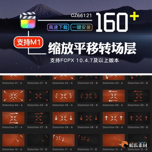 FCPX转场相机移动缩放平移透视无缝过渡Seamless Transitions插件