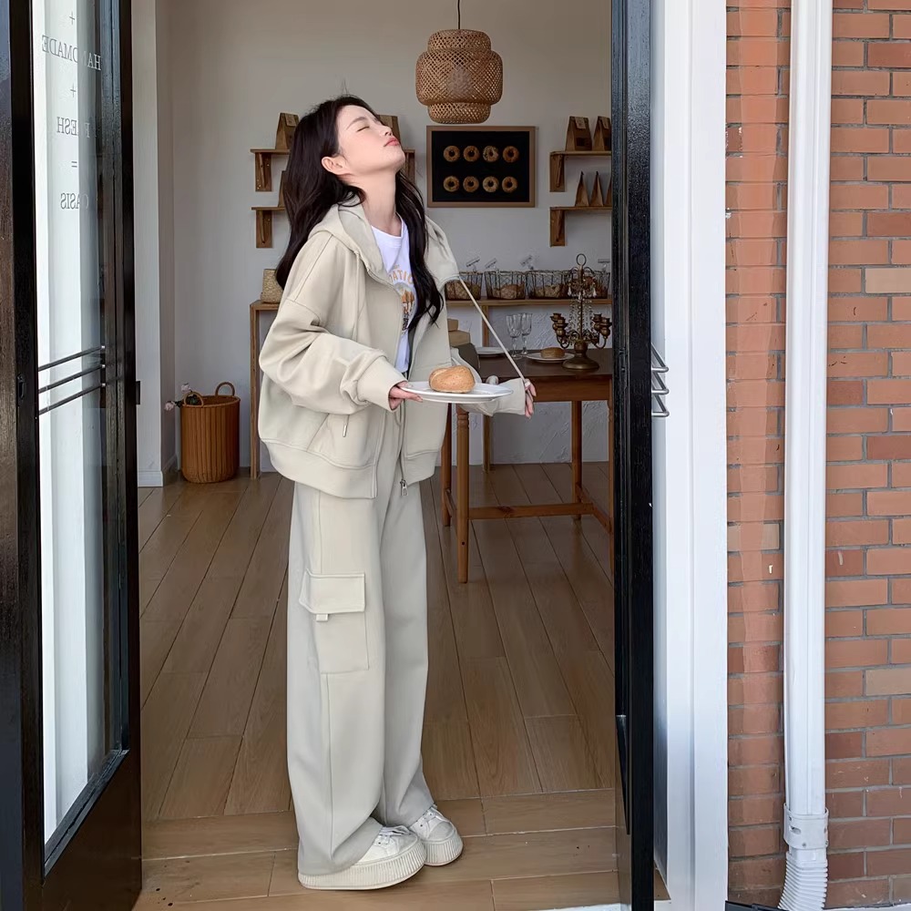 爆款卫衣休闲运动套装女春秋2025新款工装两件套洋气时髦炸街减龄