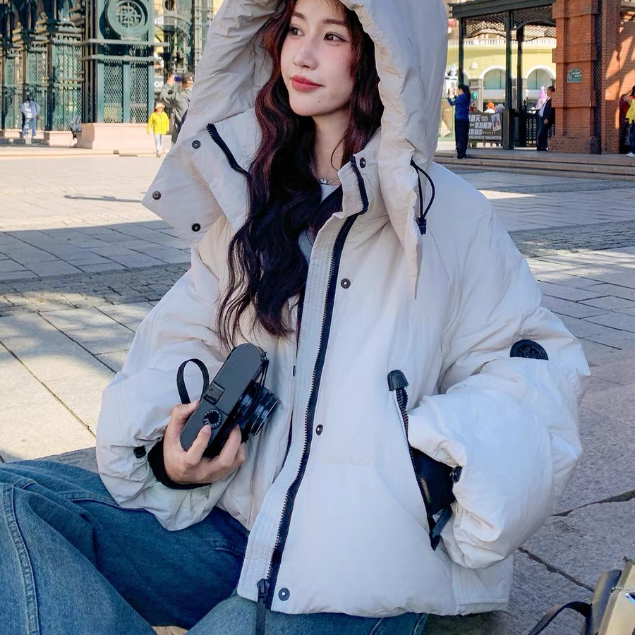 麦家高端臻品-025冬季新款韩系学院风休闲连帽保暖羽绒服外套C188