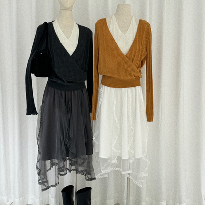 eternal.西子-26年早春挂脖撞色亲肤质感针织衫（含6羊毛）m2061