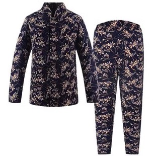 老太太冬天保暖棉袄棉裤 老人驼绒睡衣女7080岁奶奶加厚防寒家居服