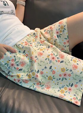夏季妈妈透气薄款五分短裤纯棉绸