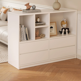 实木书柜收纳柜一体自由组合隔断柜小户型儿童简约矮书架置物架子