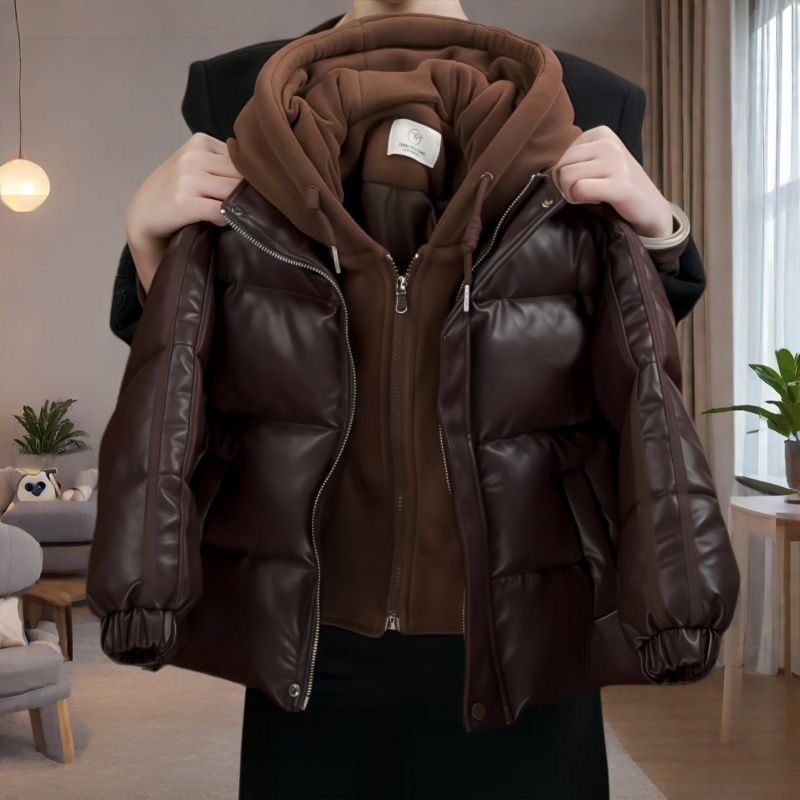 2025冬季新款加绒假两件