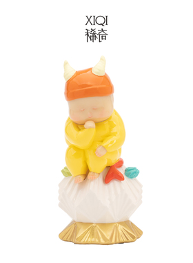 稀奇艺术《摩羯座》星座北欧摆件装饰多巴胺生日礼物雕塑摆件卡通