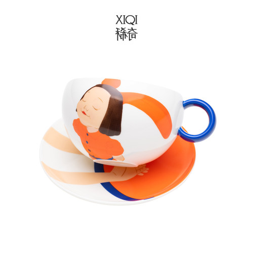 稀奇艺术幸福咖啡杯送女友礼物情高颜值咖啡杯艺术礼品圣诞节礼物