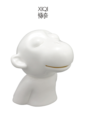 稀奇生肖梦幸旺旺可爱风陶瓷摆件