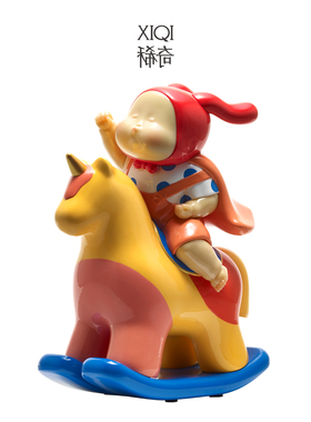 稀奇艺术中国风可爱玄关雕塑摆件