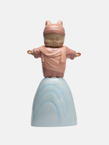 稀奇艺术瞿广慈作品《上帝保佑你》人物雕塑桌面摆件艺术