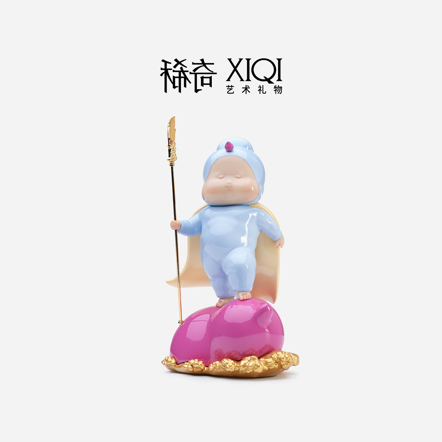 稀奇艺术新品《福禄·自在》玄关雕塑桌面摆件送人礼物生日礼品