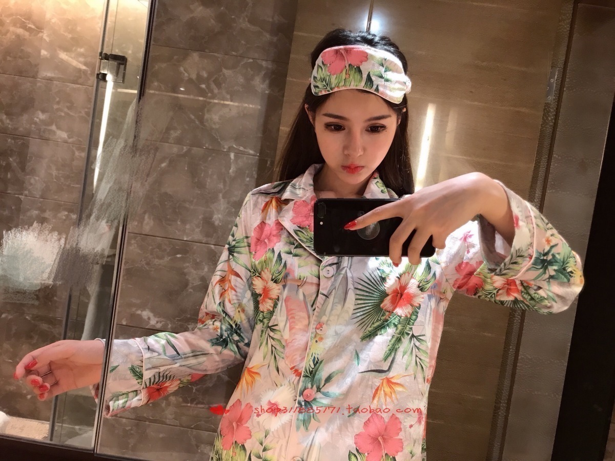 网红丝绒奢华风可外穿印花睡衣