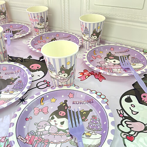 库洛米儿童生日派对一次性餐具