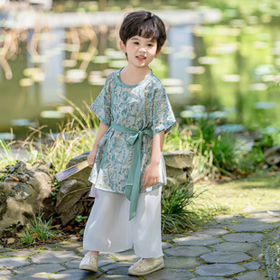 六一儿童节合唱演出服中国风汉服新中式唐装小学生表演服装国学