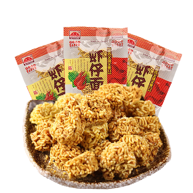 新晨虾仔面小吃干吃丸子