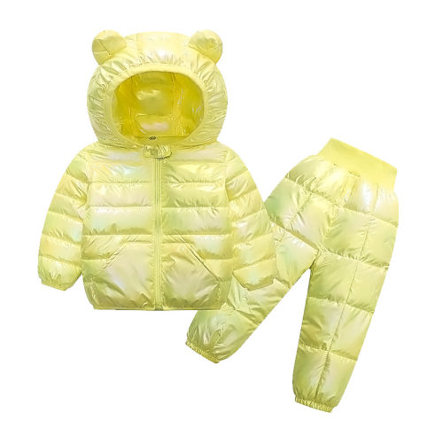新款儿童羽绒棉服轻薄套装小宝宝