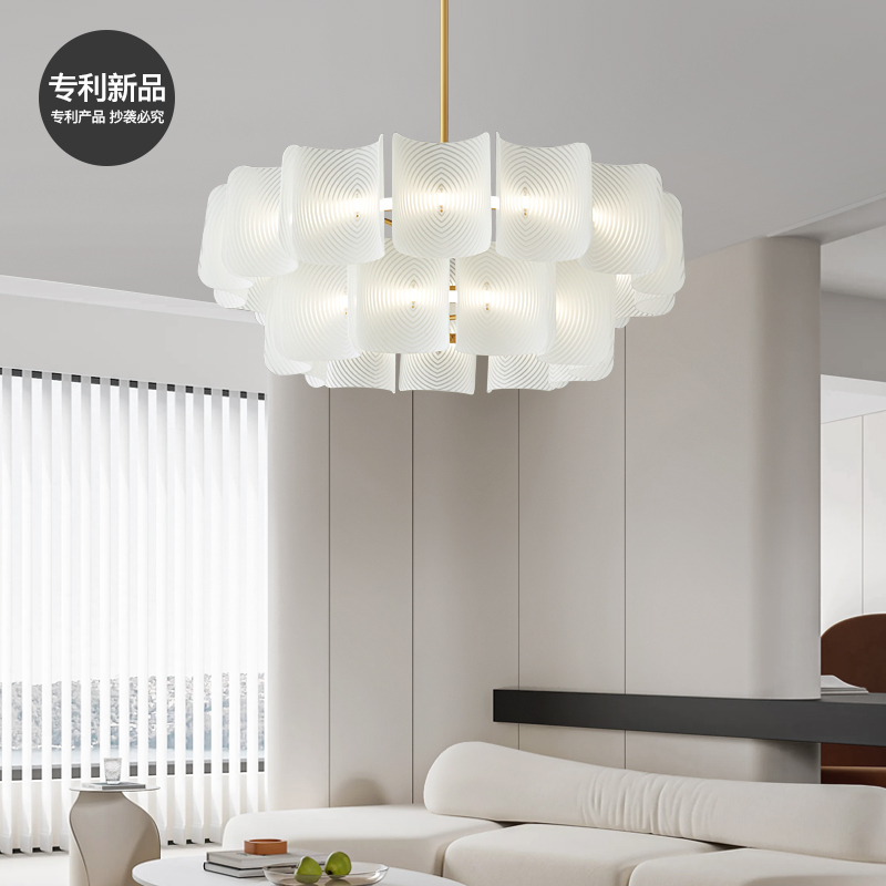 法式客厅吊灯全铜设计师款轻奢