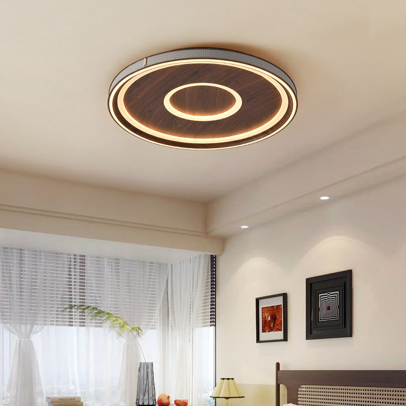 中古复古卧室吸顶灯美式复古高端胡桃色简约护眼房间中山灯具新款,家装灯饰光源,餐厅/卧室/书房吸顶灯,淘宝优惠券,粉丝福利购,淘宝优惠卷