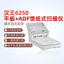Hanvon 6250平板 ADF双平台高速档案扫描仪 汉王 100面连续馈纸式 A4幅面50页 支持国产系统 扫描仪