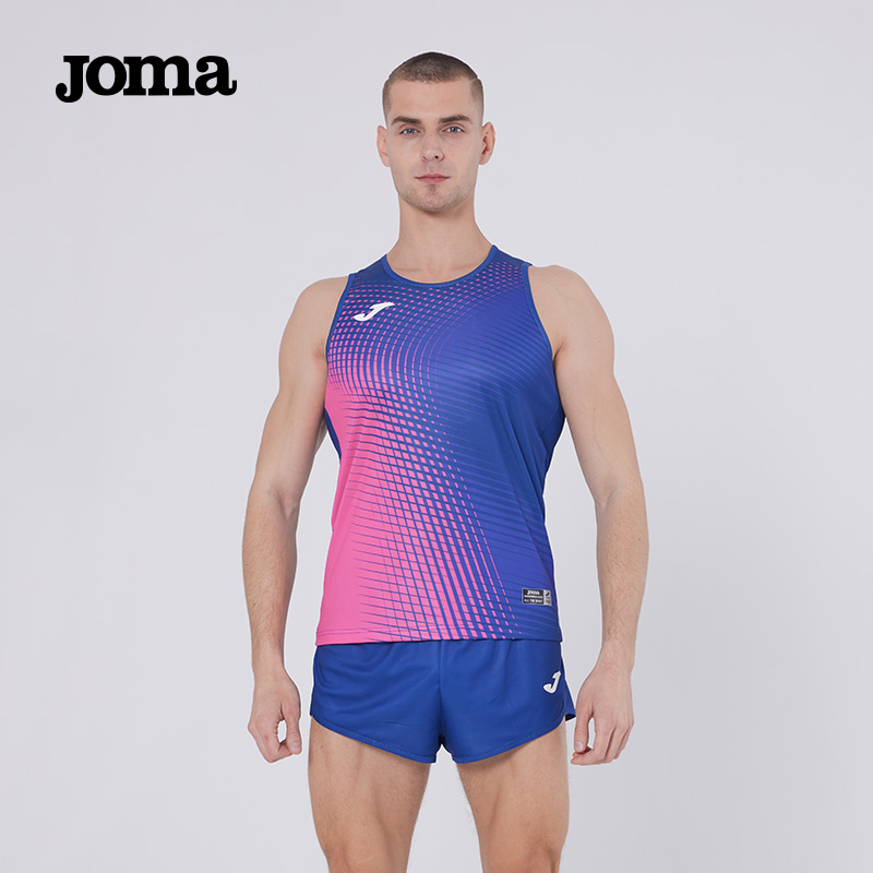 【可定制】Joma运动背心男女夏跑步健身套装速干无袖田径训练服