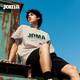 Joma25年夏季 日常通勤T恤 男女同款 新款 圆领纯棉印花运动休闲短袖