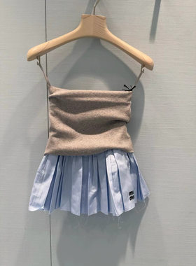 南油高品质2026m系夏季新款抹胸连衣裙女性感显瘦蓬蓬半身裙现货s