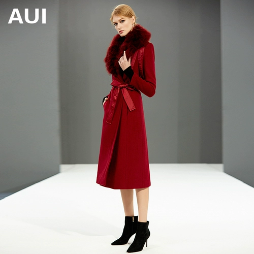 Зимняя куртка, длинное шерстяное пальто, коллекция 2021, длина макси