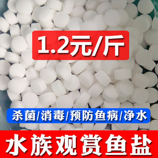 鱼缸盐水族观赏鱼盐杀菌消毒预防鱼病除藻净水增加水渗透压矿物盐